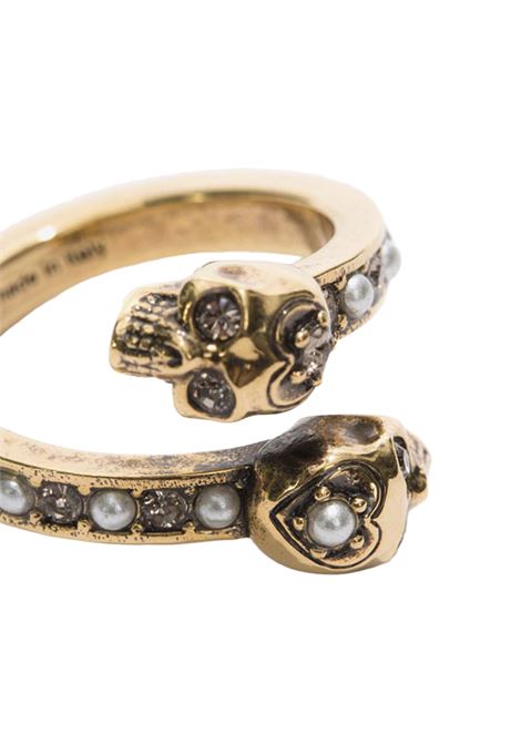 Anello Skull Wrap-Around in Oro ALEXANDER MCQUEEN | 553657-J160T7124
